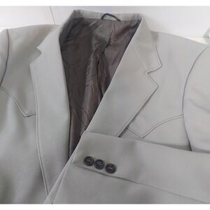 Sheplers Western‎ Blazer Tan Taupe 40R Mens Vintage USA Made Sport Coat 25832